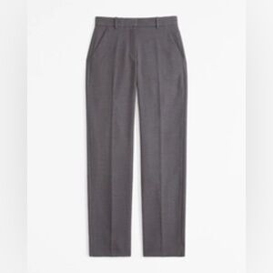 Abercrombie & Fitch Women’s Low Rise Tailored Straight Dark Gray Pant 30 Short
